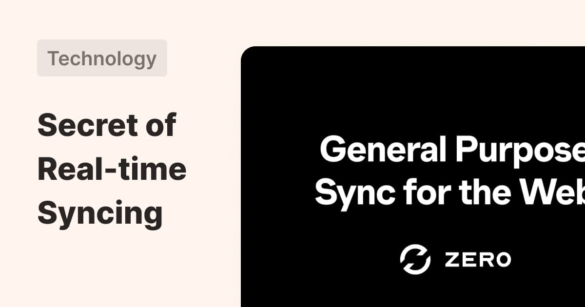 How Zero Powers Our Real-Time Service - Featured image for NextRows Technology article